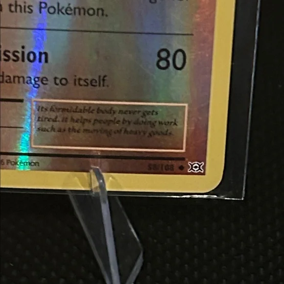 Pokémon Machoke 58/108 Reverse Holo Card from XY Evolutions (2016) - Picture 4 of 4